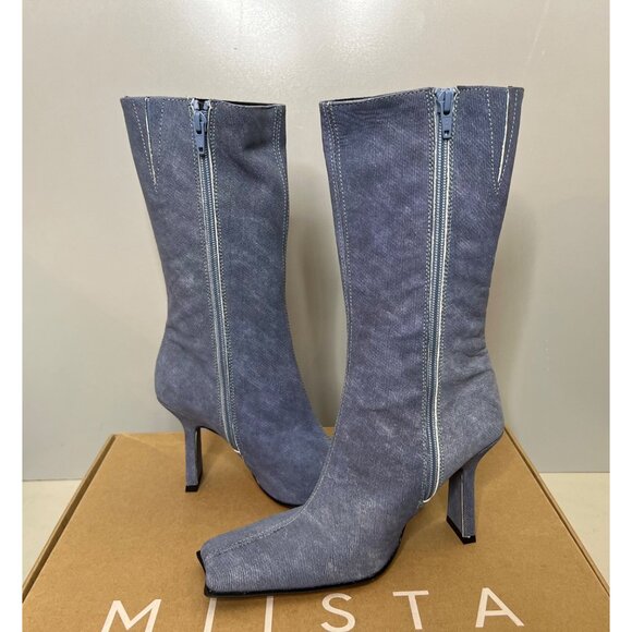 MIISTA Noor Denim Heel Boots Size 36 - Picture 5 of 9